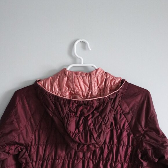 MEC Women's Sz XS Pink Uplink Quilted Packable Hooded Full Zip Activewear Jacket - Picture 6 of 16